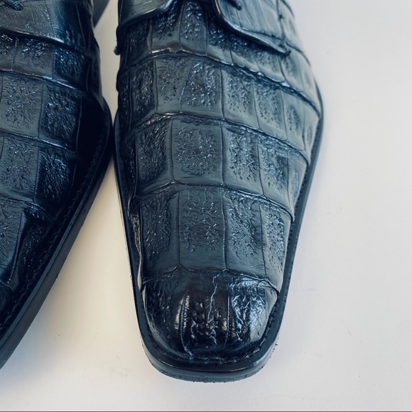 Franco Cuadra Genuine Hornback Crocodile Shoes - Picture 3 of 15